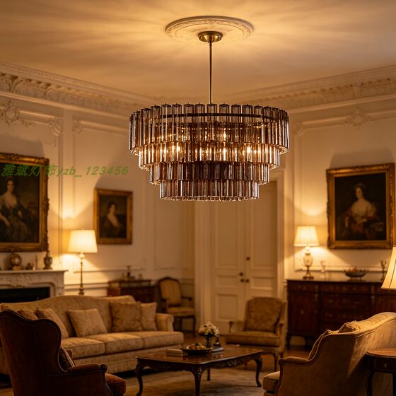 French medieval retro villa living room designer restaurant art Murano handmade foreign trade glass chandelier