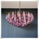 French MURANO purple glass Nanyang medieval living room Murano designer villa staircase living room chandelier