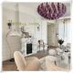 French MURANO purple glass Nanyang medieval living room Murano designer villa staircase living room chandelier