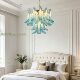French light luxury living room main light, medieval glass tube ceiling lamp, American retro bedroom and restaurant atmosphere lamps