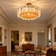 French light luxury medieval glass tube ceiling lamp modern simple living room bedroom high-end eye protection lamp