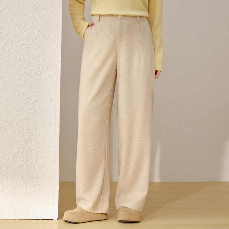 【舒适松紧后腰显瘦简约百搭裤子】纤莉秀大码女装胖mm2026春新款,淘宝优惠券,粉丝福利购,淘宝优惠卷