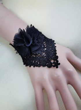 爱心花朵手腕带糖蕾丝欧美女