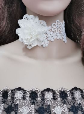 蕾丝白色镂空透气花朵