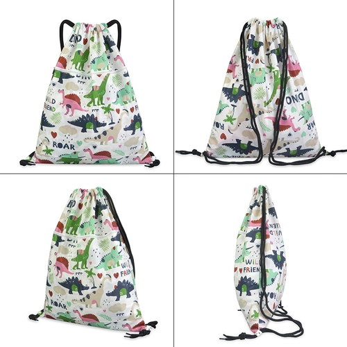 Легкий и тонкий складной мешочек, простой водонепроницаемый рюкзак подходит для мужчин и женщин для путешествий для отдыха, на шнурках