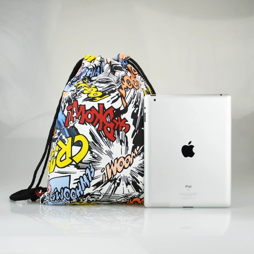 Мешочек, рюкзак, сумка для путешествий подходит для мужчин и женщин, свежий тканевый мешок, на шнурках