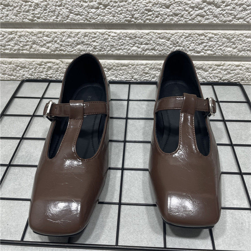 断码处理T型带学院复古温柔方头单鞋女百搭浅口平底玛丽珍鞋子女,淘宝优惠券,粉丝福利购,淘宝优惠卷