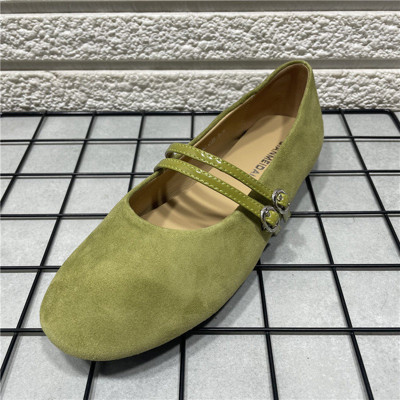 断码处理羊反绒皮韩国芭蕾风一字扣秋季圆头玛丽珍真皮平底单鞋女,淘宝优惠券,粉丝福利购,淘宝优惠卷