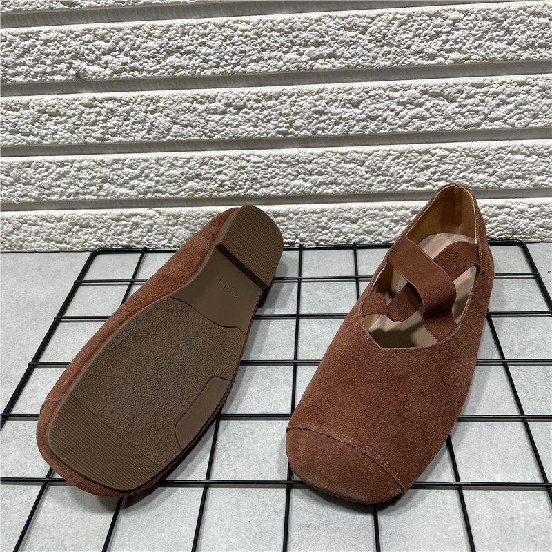 断码处理春季平底真皮玛丽珍鞋交叉松紧带气质一脚蹬芭蕾风女单鞋,淘宝优惠券,粉丝福利购,淘宝优惠卷