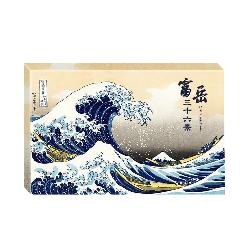 浮世绘名画明信片美术海和风花纹装饰卡片葛饰北斋吉田博土屋光逸 - 图1