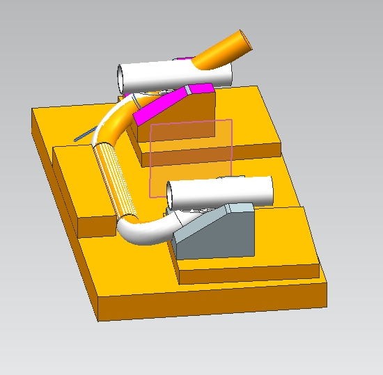 冲件成型模具设计 模具三维造型/CAD制图ug 车架设计 工装设计 - 图0