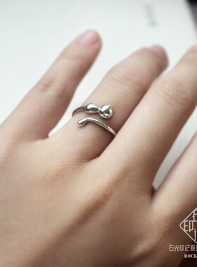 新品特惠925纯银小猫咪女可爱