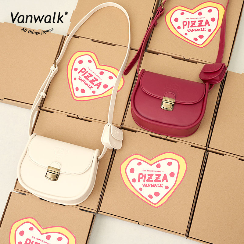 vanwalk复古食物甜美少女感斜挎包 出走女士包袋