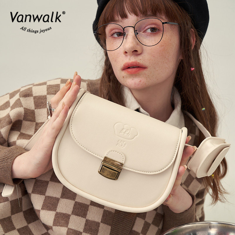 vanwalk复古食物甜美少女感斜挎包 出走女士包袋