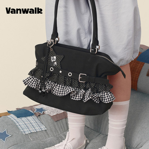 【孙千同款】Vanwalk小众大容量芭蕾托特包女新款通勤手提单肩包 - 图1