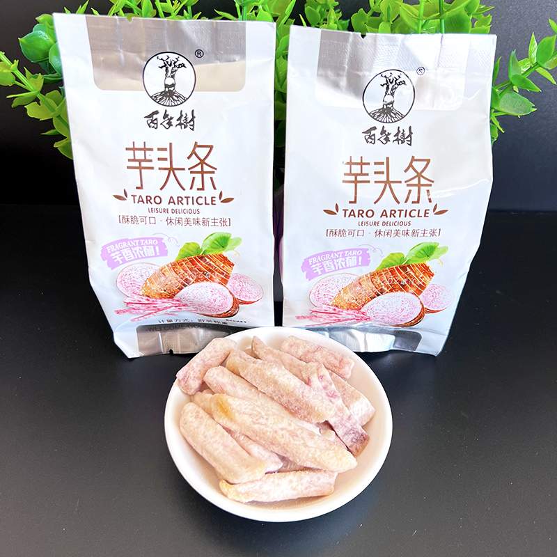 百年树榴莲干芋头条香菇脆即食干脆片蔬果干零食网红休闲办公食品 - 图2