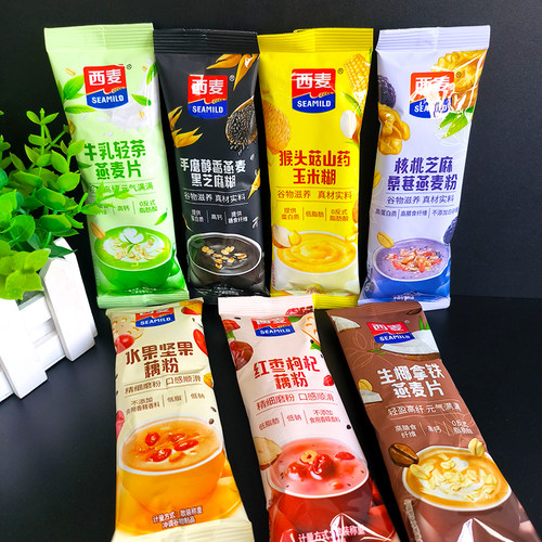 西麦燕麦片牛奶麦片散装独立小包装即食冲泡营养早餐代餐冲饮谷物 - 图2