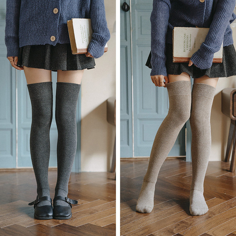 加绒加厚过膝袜毛圈长筒高筒毛巾过膝盖大腿长袜冬季棉质袜子女,淘宝优惠券,粉丝福利购,淘宝优惠卷