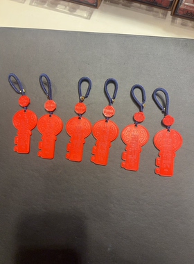 天然朱砂红砂水飞砂六库钥匙生肖六合相生米库开门钥匙保真支持检