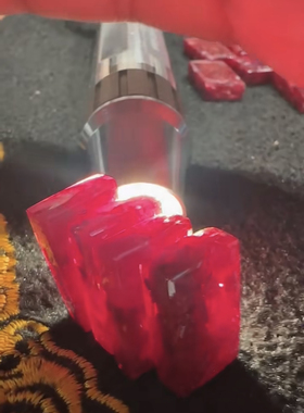 朱砂无事牌锁骨正品晶体大颗粒