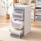 Drawer type plastic storage box combination storage cabinet