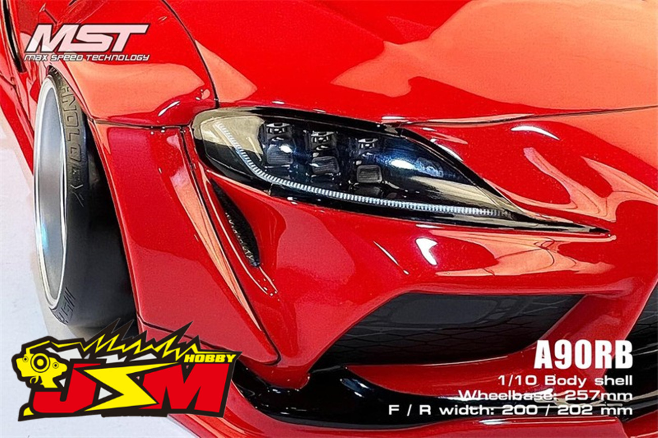 MST 1/10 模型平跑漂移车壳Supra A90 RB 宽体 透明 720020 - 图1