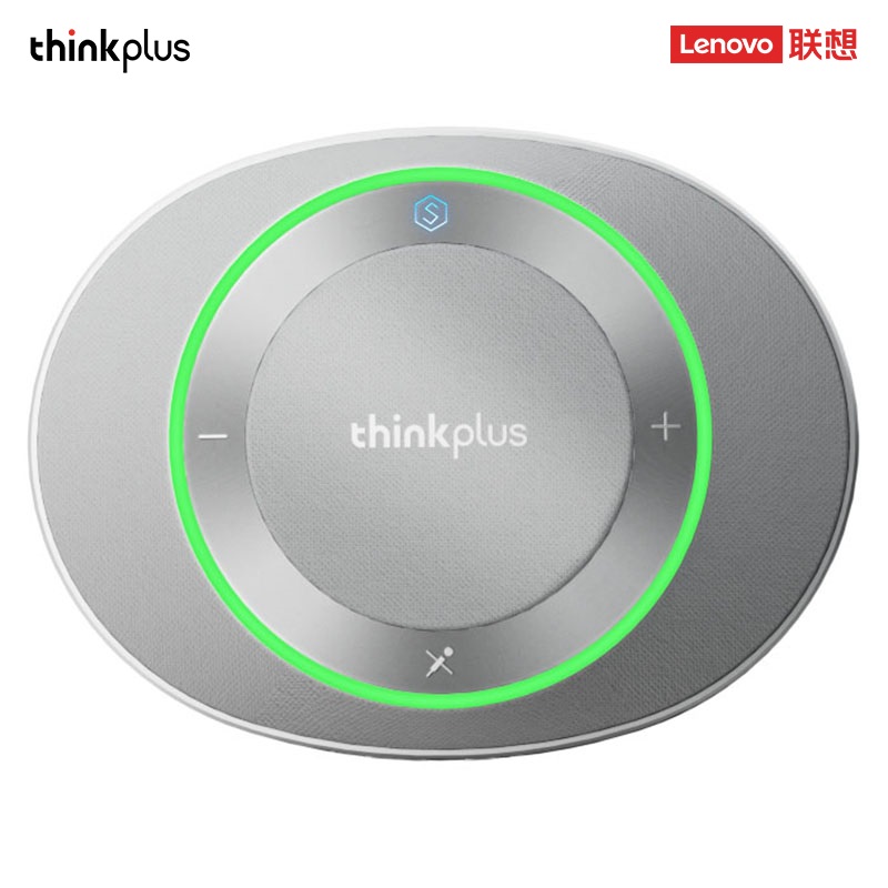 联想thinkplus Pocket Pro便携全向拾音降噪麦克风蓝牙无线音响远程移动会议网课音乐通话会议认证MCP Plus - 图0