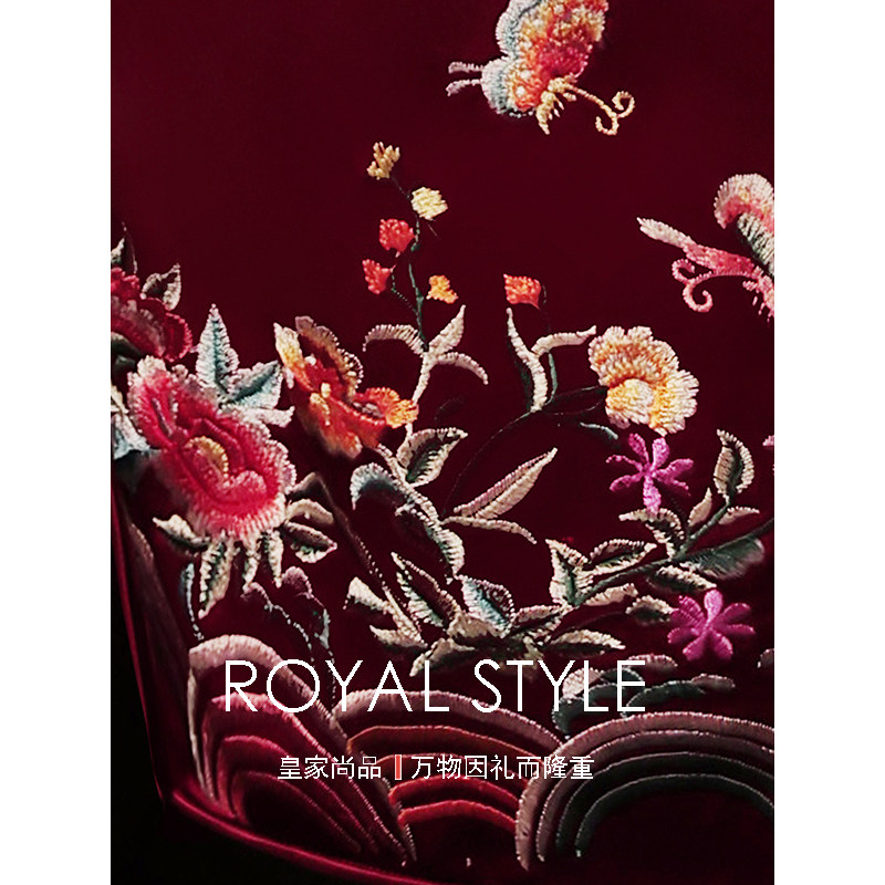 喜婆婆2021婚宴妈妈装改良旗袍礼服 皇家尚品服饰旗袍