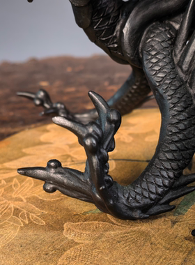 日本铜器大森孝志作游龙摆件