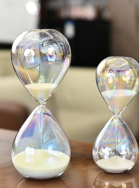 玻璃计时北欧风家居摆件