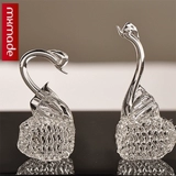 Стеклянный лебедь подходит для мужчин и женщин для друга, подарок на день рождения