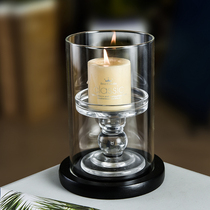 Eurostyle glass candlelit candles candlelight dinner Western Dining Romantic decorative swings Creative Candle Holders Candle Home Individuality