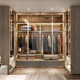 Gold Medal Wardrobe Glass Door Light Luxury Cloakroom Furniture Whole House Customized Home Bedroom Integrated Cabinet