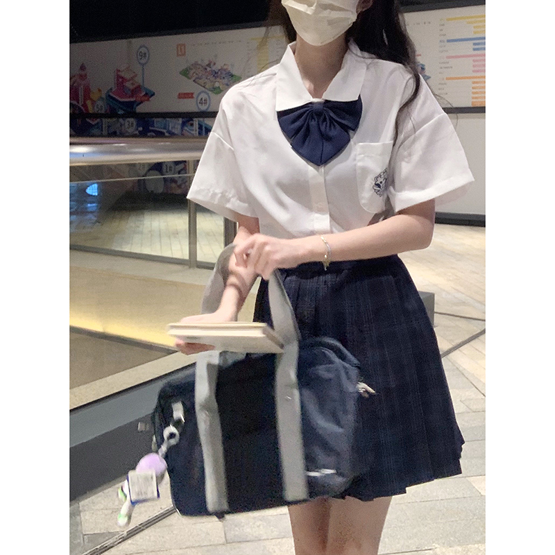 东京岁时记日系衬衣女装制服JK甜美学院风夏季上衣兔叽叽短袖衬衫