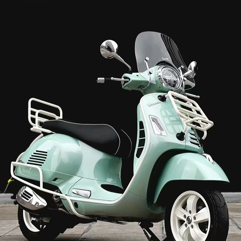 适用维斯帕Vespa GTS GTV 300白化粉色改装定制边条大灯罩后护杠-图1