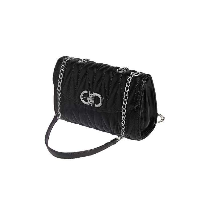 单肩包女2024新款时尚百搭高级感链条菱格皱皮斜挎小方包厂家,淘宝优惠券,粉丝福利购,淘宝优惠卷