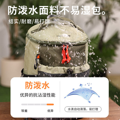 花间公主原创悦步系列轻便户外徒步登山双肩包旅行背包男女小书包 - 图3