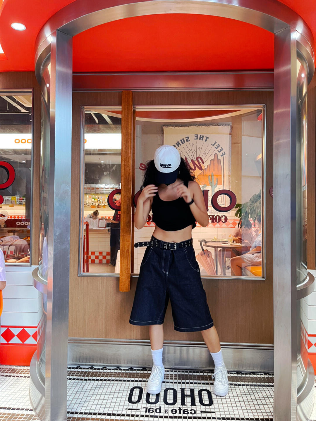 雯雯小超人 黑色刺绣五分牛仔短裤女2025夏季新款高腰显瘦中裤子,淘宝优惠券,粉丝福利购,淘宝优惠卷