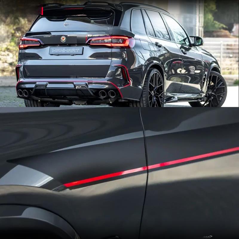 适用于宝马X5车贴拉花 X2 X1 X4 X3 X6M车身侧裙腰线改装汽车贴纸 - 图2