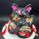 Japanese style fox mask half face for children