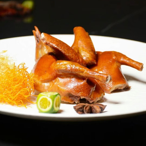 唐顺兴爆汁脆皮乳鸽2只港式风味油炸鸽子粤菜酒店乡厨半成品食材 - 图2