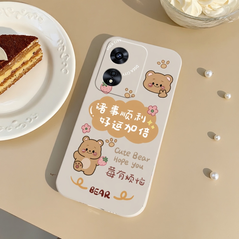 OPPOA97卡通TPUins风简52约液态硅胶小清新53文字全包保护防摔新款57个性肤感93s手机套男创意96高级女可爱简 - 图1