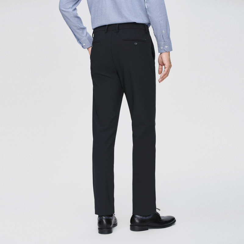 Jinba Men's Men's Straight Pants Autumn and Winter Versatile Business Long Pants Solid Color Mid-Waist High-Level Casual Pants