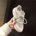Mùa xuân 2019 phiên bản mới của Hàn Quốc của giày da cũ họa tiết da báo thấp để giúp giày thể thao thông thường giày nữ - Giày cắt thấp giày dép Giày cắt thấp