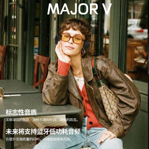 MARSHALL MAJOR V五代马歇尔5代蓝牙头戴式耳机复古无线耳麦马勺 - 图0