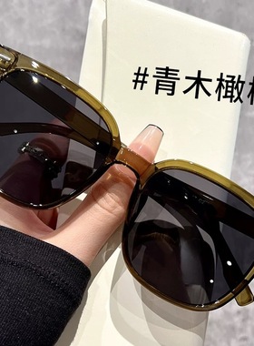 新款方形超轻墨镜女高级感偏光太阳眼镜防紫外线大框显脸小开车