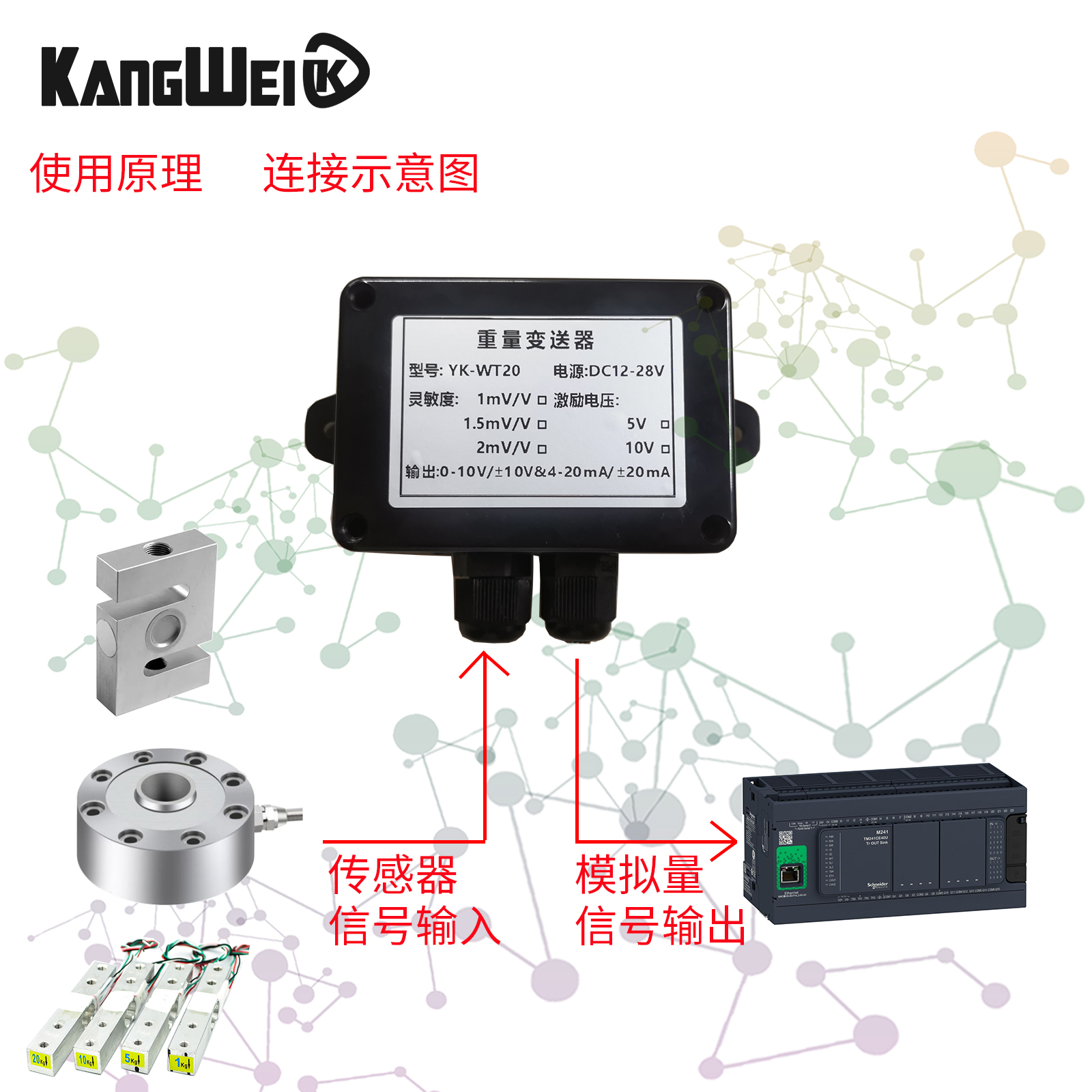 高精度称重传感器0-10v压力重量变送器信号放大器模拟电压电流plc - 图1