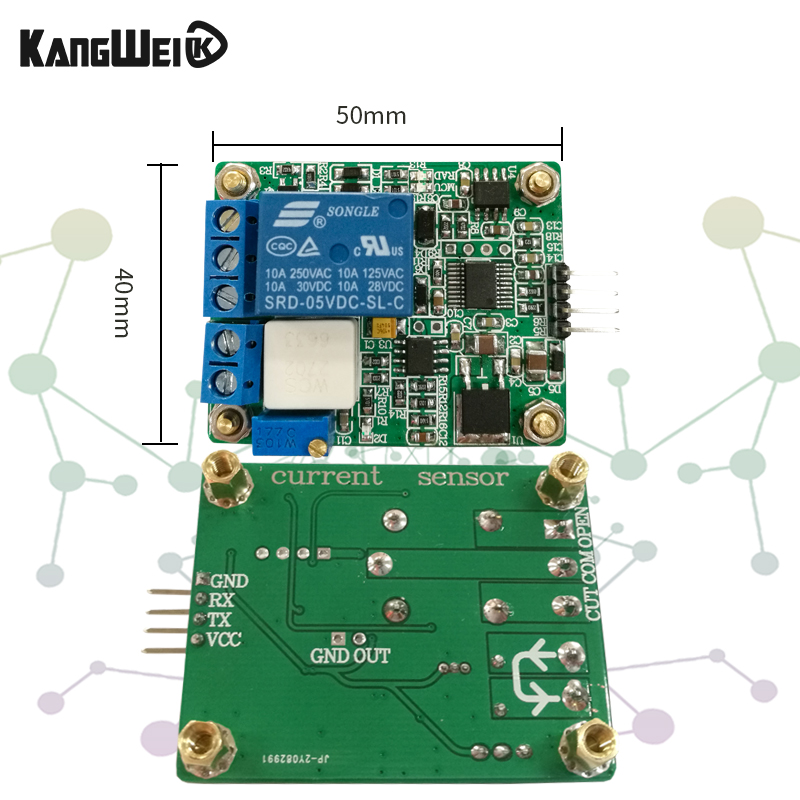 WCS2702 高精度交直流电流检测传感器模块 2A限流保护继电器 串口 - 图1