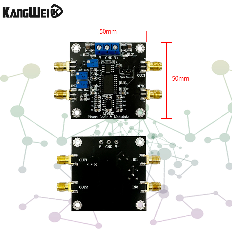 平衡调制器AD630芯片 锁相放大器模块 微弱信号检测 调制相敏检波 - 图2