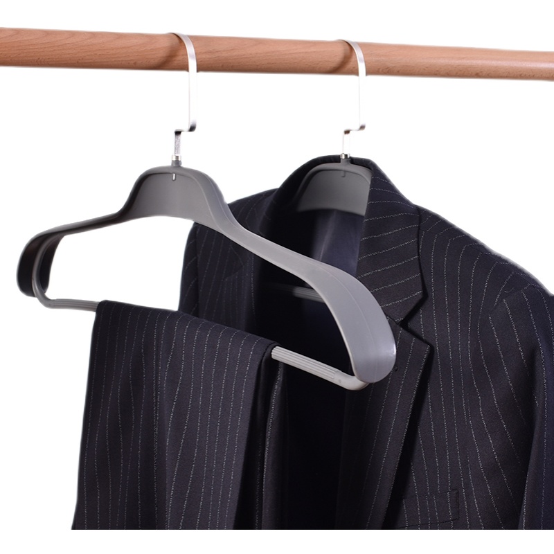 宽肩防滑大衣衣架西装西服加粗简约衣挂家用宽衣无痕防肩角衣服撑 - 图3
